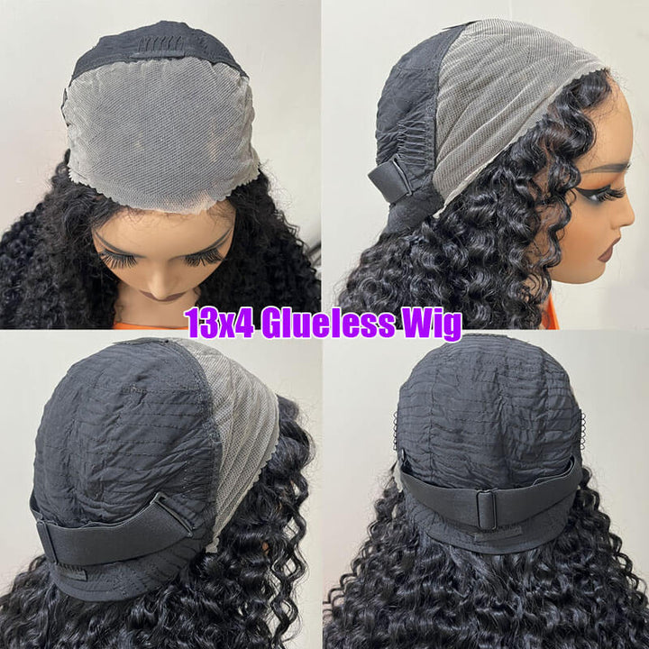 eullair Wear Go Glueless Wig Body Wave 6x4 5x5 Lace Wig Pre Cut Lace Beginner Friendly Pre Plucked Hairline 3D Elastic Dome Cap
