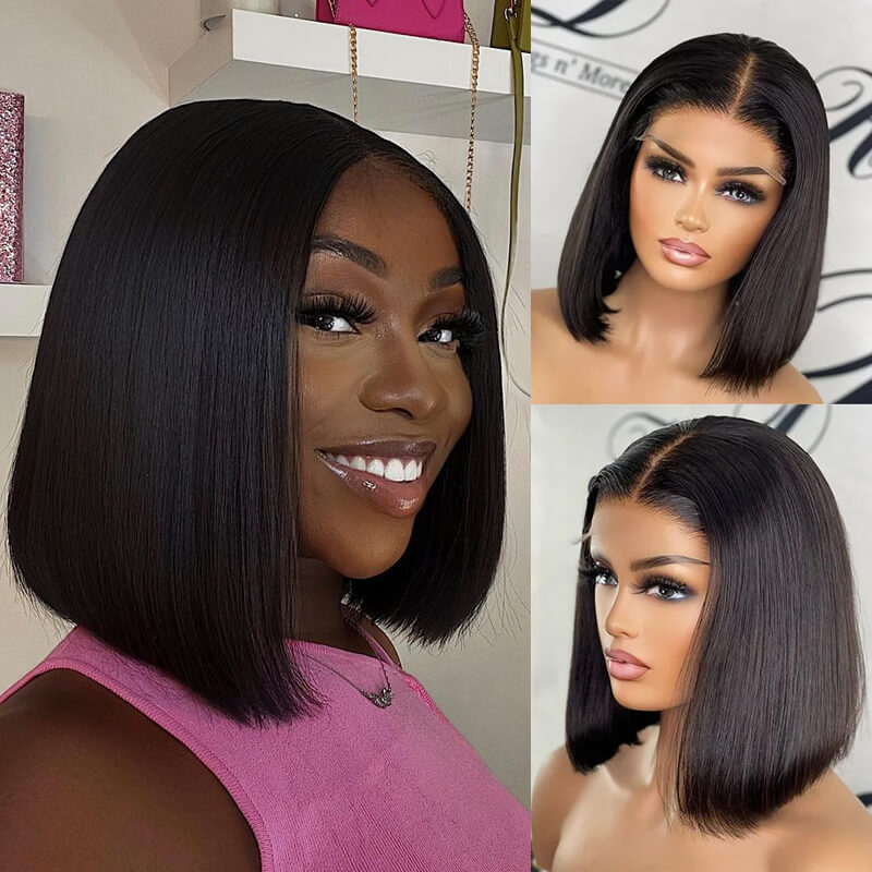 Flash Sale $189=2 Human Hair Wigs| Buy 26inch Colored Body Wave 13x4 Lace Wig Get a 4x4 Glueless Straight Bob Wig For Free