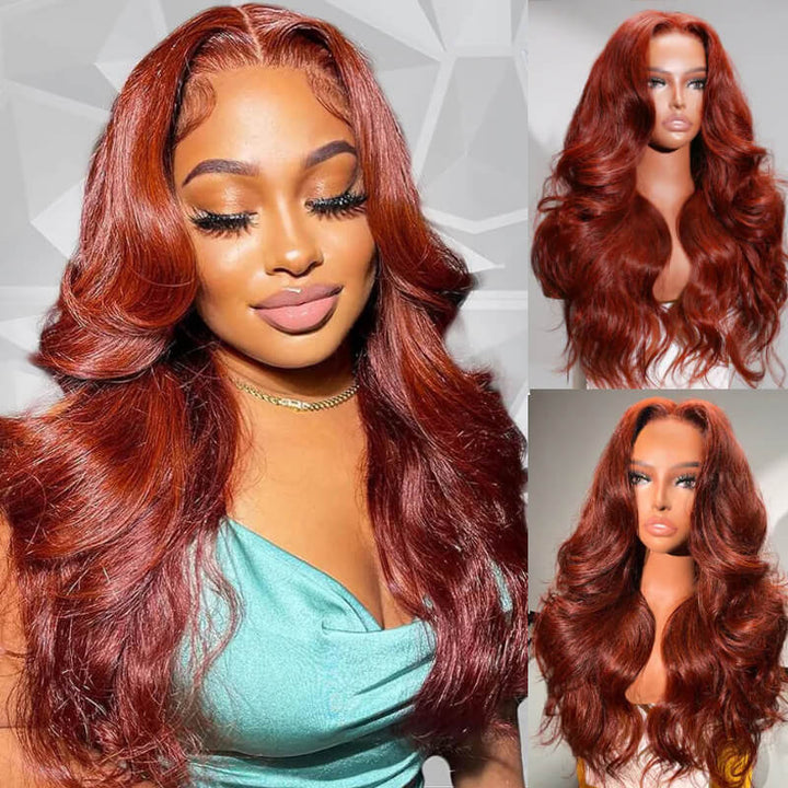 Flash Sale $189=2 Human Hair Wigs| Buy 26inch Colored Body Wave 13x4 Lace Wig Get a 4x4 Glueless Straight Bob Wig For Free