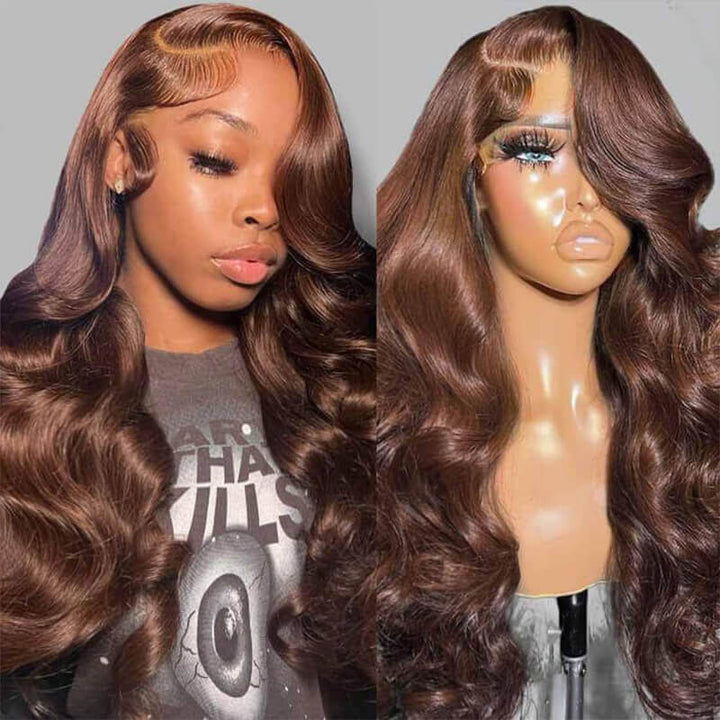 Flash Sale $189=2 Human Hair Wigs| Buy 26inch Colored Body Wave 13x4 Lace Wig Get a 4x4 Glueless Straight Bob Wig For Free