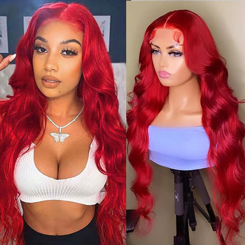 Flash Sale $189=2 Human Hair Wigs| Buy 26inch Colored Body Wave 13x4 Lace Wig Get a 4x4 Glueless Straight Bob Wig For Free