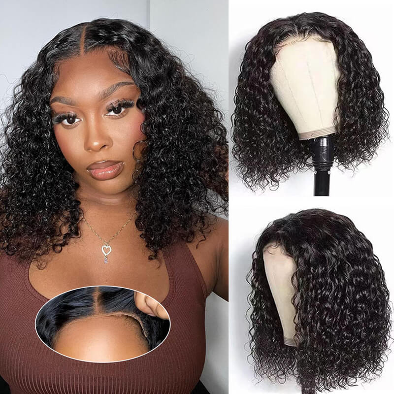 Flash Sale $199=2 Human Hair Wigs| Buy 26inch Colored Straight 13x4 Lace Wig Get a 14inch Curly Glueless 4x4 Bob Wig For Free