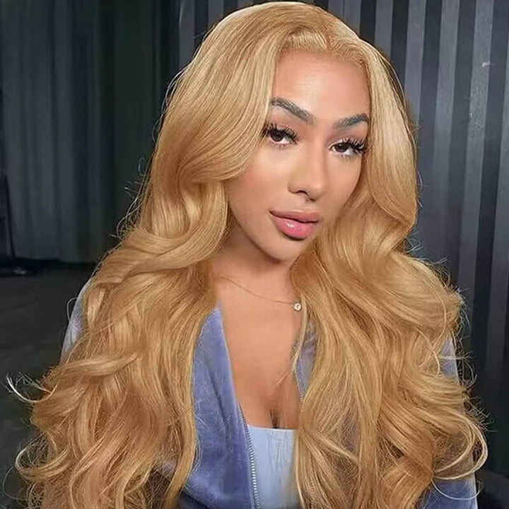 Bombshell Wig | eullair Glueless Honey Blonde Lace Frontal Wig | Brown Girl Ash Blonde Straight/Body Wave Wig