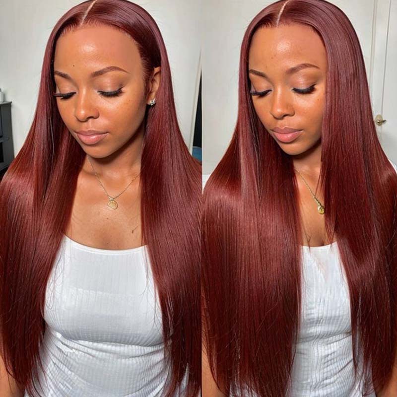 Flash Sale $199=30inch Wig| eullair TikTok Trendy Bomb Pre Colored 13x4 Lace Frontal Human Hair Wig Invisible Lace