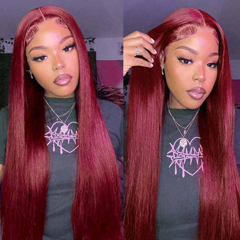 Flash Sale $189=30inch Wig| eullair TikTok Trendy Bomb Pre Colored 13x4 Lace Frontal Human Hair Wig Invisible Lace| Back to School Recommend