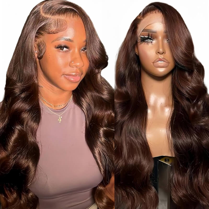 Flash Sale Pre Colored 13x6 Lace Frontal Wig Body Wave/Straight Human Hair Wig For Black Women