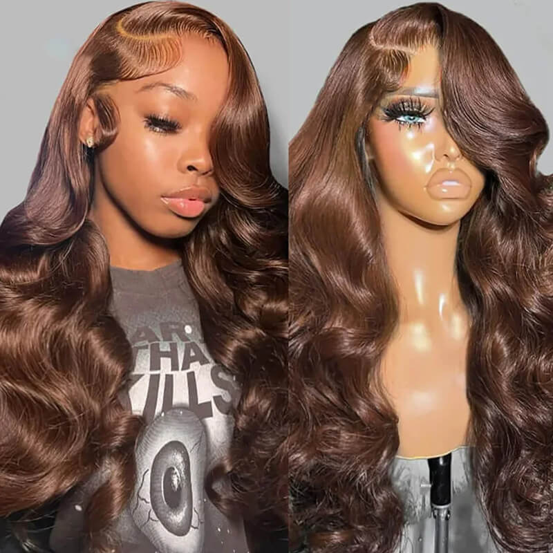 Flash Sale Pre Colored 13x6 Lace Frontal Wig Body Wave/Straight Human Hair Wig For Black Women