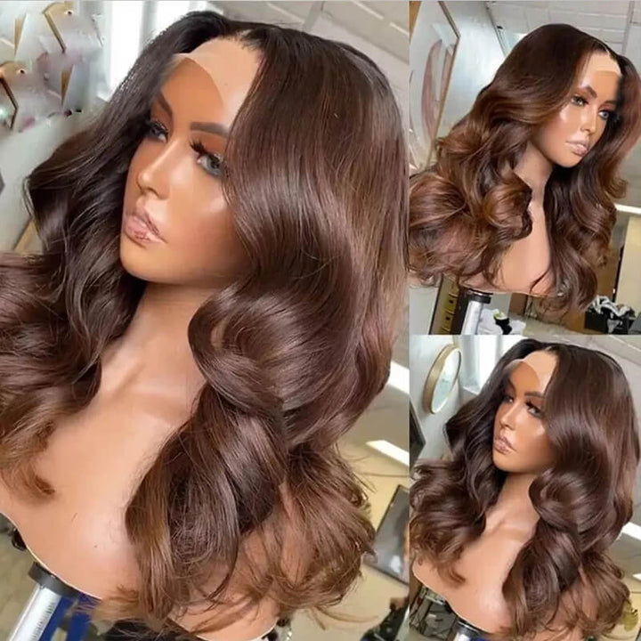 Flash Sale Pre Colored 13x6 Lace Frontal Wig Body Wave/Straight Human Hair Wig For Black Women