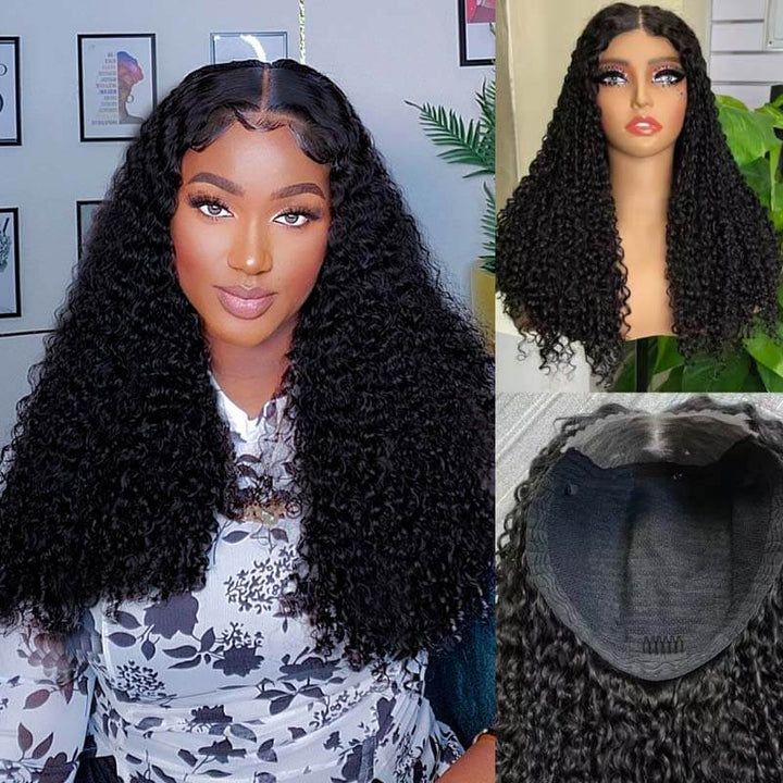 Flash Sale| eullair Wear Go 5x5 Glueless Human Hair Wig 250% Density Full & Thick Pissy Curly Lace Closure Wig For Black Women