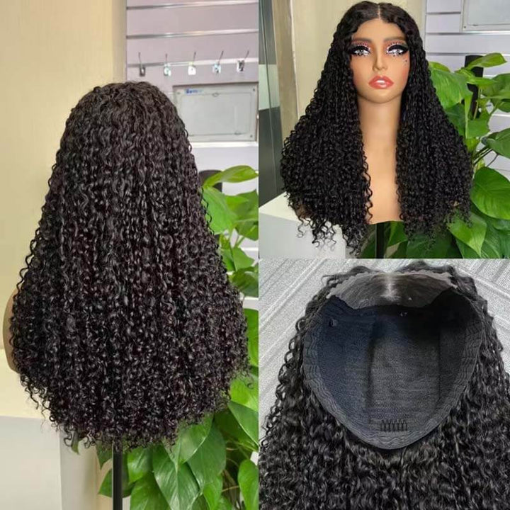 Flash Sale| eullair Wear Go 5x5 Glueless Human Hair Wig 250% Density Full & Thick Pissy Curly Lace Closure Wig For Black Women