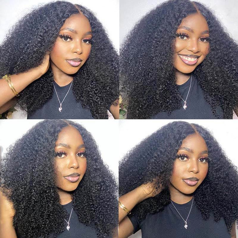 Flash Sale| eullair Wear Go 5x5 Glueless Human Hair Wig 250% Density Full & Thick Pissy Curly Lace Closure Wig For Black Women