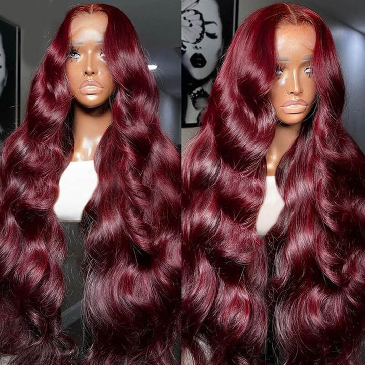 Flash Sale Pre Colored 13x6 Lace Frontal Wig Body Wave/Straight Human Hair Wig For Black Women