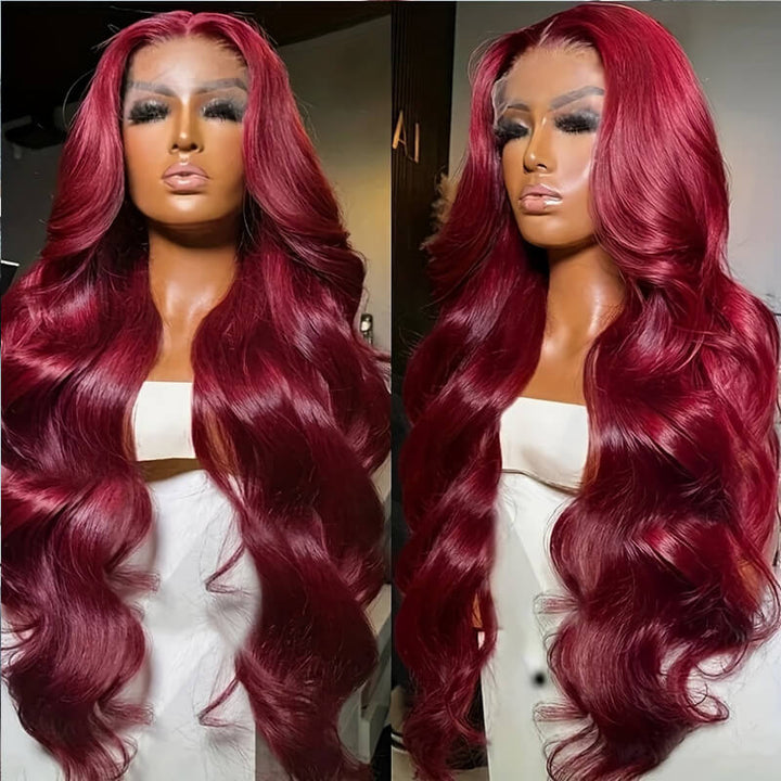 Flash Sale Pre Colored 13x6 Lace Frontal Wig Body Wave/Straight Human Hair Wig For Black Women