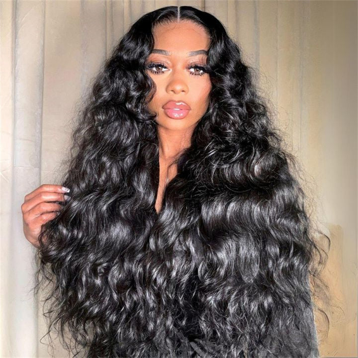 eullair Volumious Loose Wave Human Hair Wig High Density Glueless Lace Frontal Wig For Women