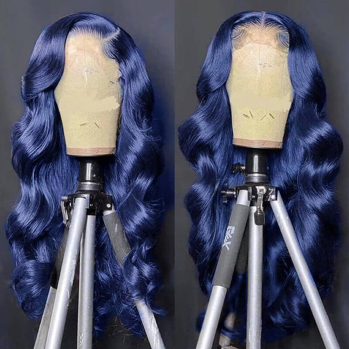 Flash Sale $169=26inch Pre Colored 13x6 Lace Frontal Wig Body Wave/Straight Human Hair Wig For Black Women