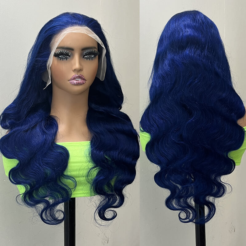 Flash Sale $169=26inch Pre Colored 13x6 Lace Frontal Wig Body Wave/Straight Human Hair Wig For Black Women