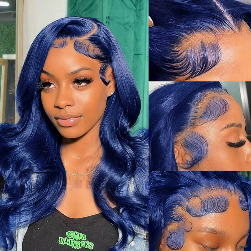 Flash Sale Pre Colored 13x6 Lace Frontal Wig Body Wave/Straight Human Hair Wig For Black Women