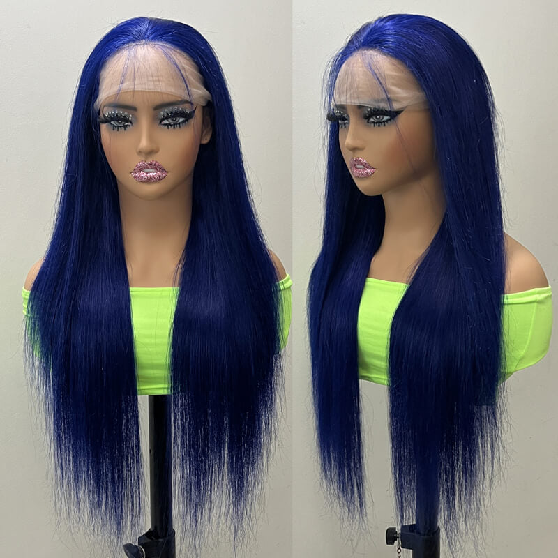 Flash Sale Pre Colored 13x6 Lace Frontal Wig Body Wave/Straight Human Hair Wig For Black Women