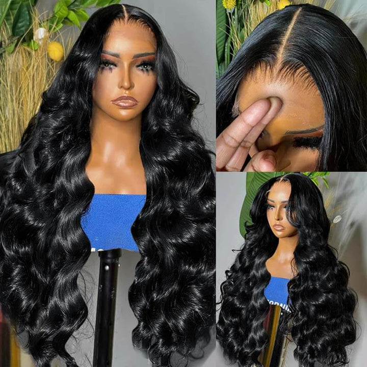 No Code Needed| eullair Straight/Body Wave/Deep Wave/ Water Wave/Curly Human Hair 13x4 13x6 Lace Frontal Wig