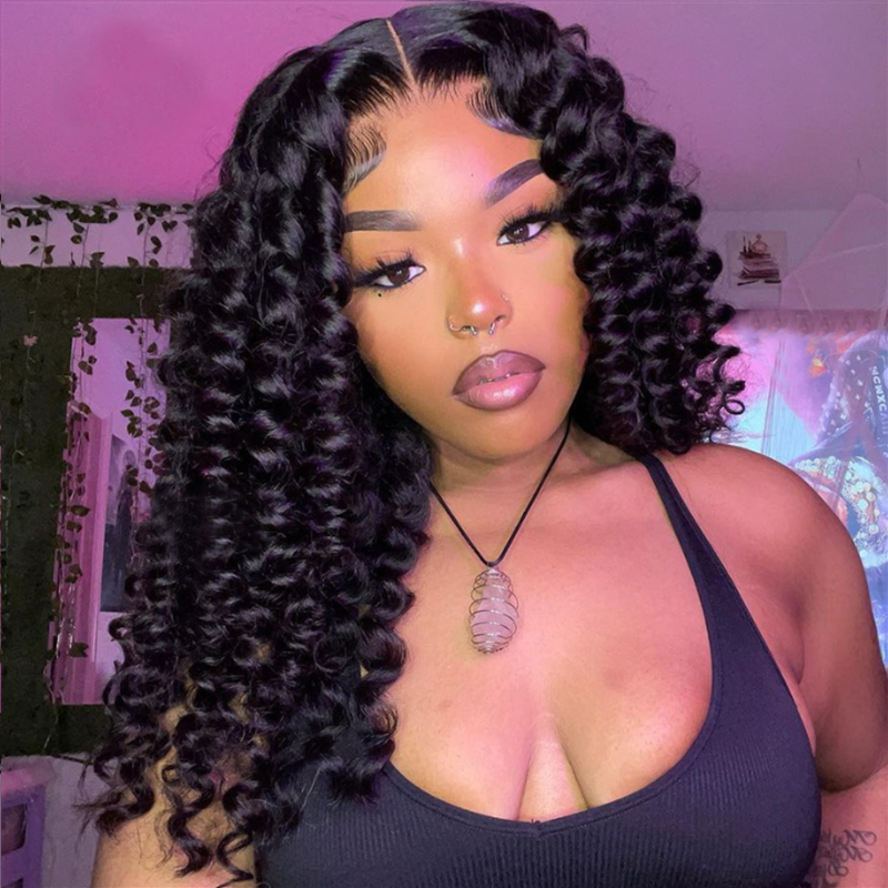 eullair Miro Loose Human Hair Wig Fluffy Curly Glueless Lace Frontal Wig For Women| New Arrival