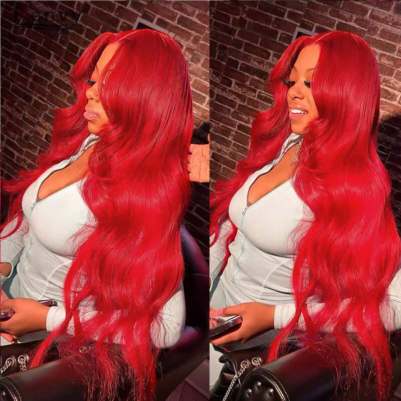 Flash Sale Pre Colored 13x6 Lace Frontal Wig Body Wave/Straight Human Hair Wig For Black Women