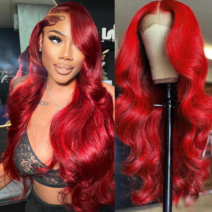 Flash Sale Pre Colored 13x6 Lace Frontal Wig Body Wave/Straight Human Hair Wig For Black Women