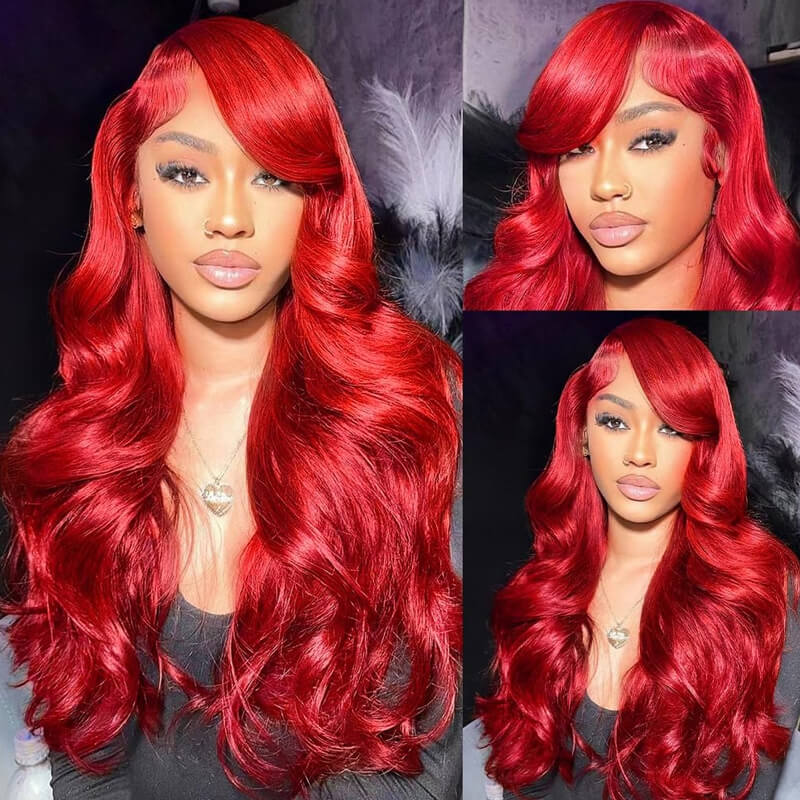 Flash Sale Pre Colored 13x6 Lace Frontal Wig Body Wave/Straight Human Hair Wig For Black Women