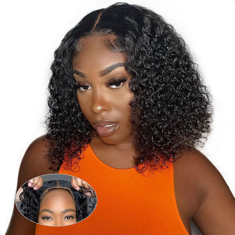 Flash Sale|eullair Short Curly Glueless Bob Wig Lace Front Human Hair Wigs Straight/Body Wave Lace Frontal Wig For Women