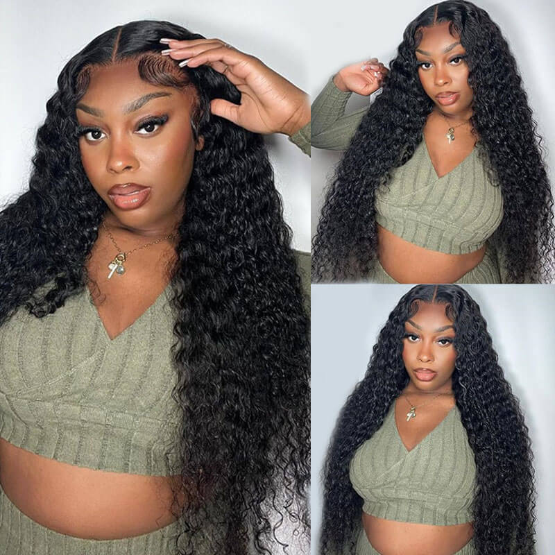 eullair New Wear Go Glueless Curly Wig 4x6 5x5 Lace Closure Wig Pre Cut Lace Beginner Friendly 30s Quick Install Pre Plucked Hairline