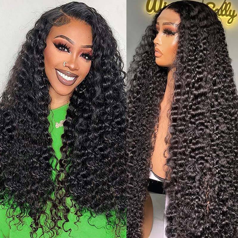 No Code Needed| eullair Straight/Body Wave/Deep Wave/ Water Wave/Curly Human Hair 13x4 13x6 Lace Frontal Wig