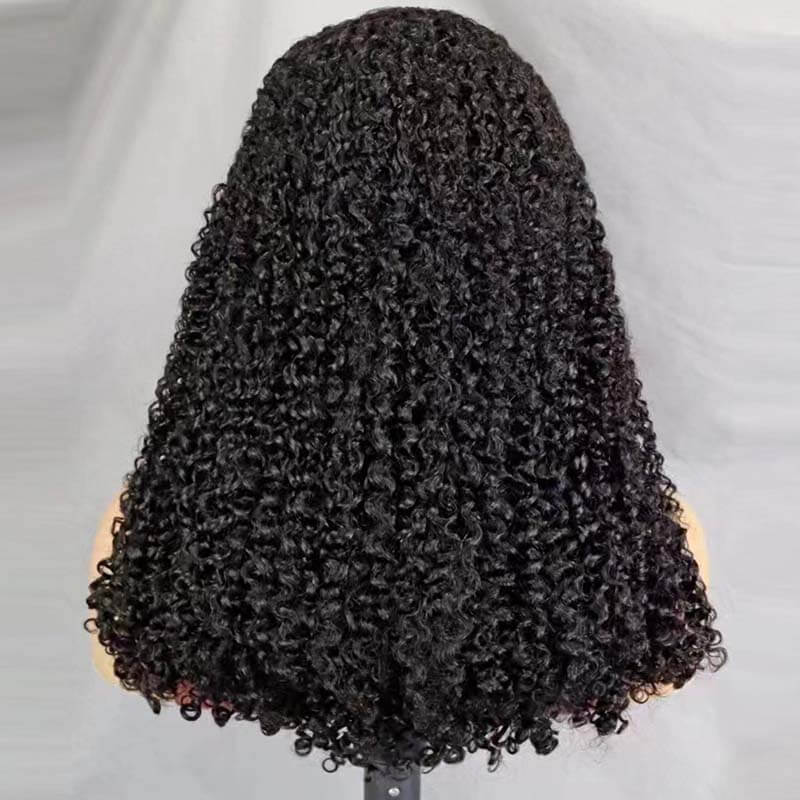 Flash Sale| eullair Must Have #1b/#4/30 Highlight Piano Color Fluffy Pixie Curly Double Drawn 13x4 Lace Frontal Wig 250% Density