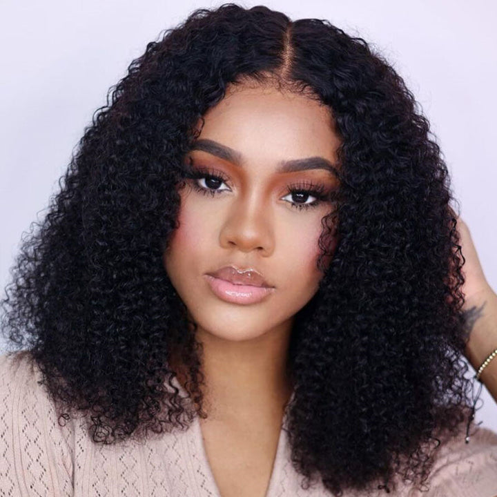 Flash Sale|eullair Short Curly Glueless Bob Wig Lace Front Human Hair Wigs Straight/Body Wave Lace Frontal Wig For Women