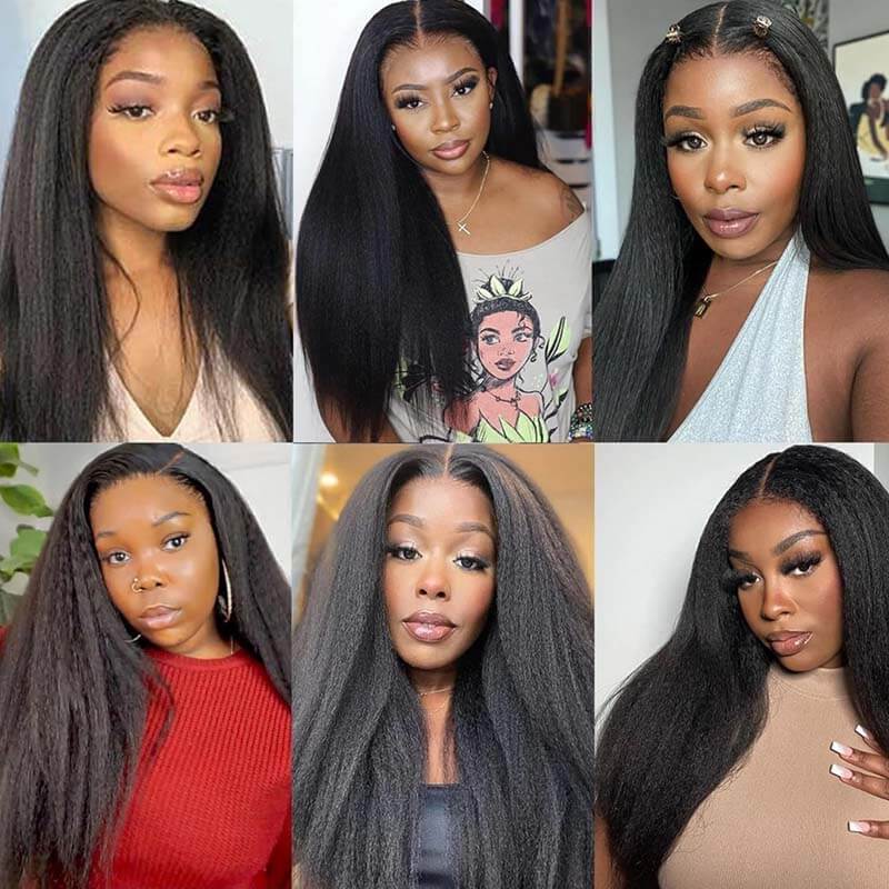 Flash Sale | eullair Most Affordable Straight/Body Wave/Curly/Yaki Straight Human Hair 4x4/13x4/13x6 Lace Frontal Wigs For Black Women