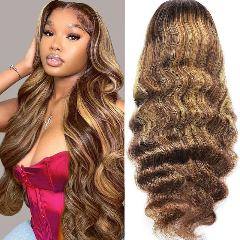 Flash Sale Pre Colored 13x6 Lace Frontal Wig Body Wave/Straight Human Hair Wig For Black Women