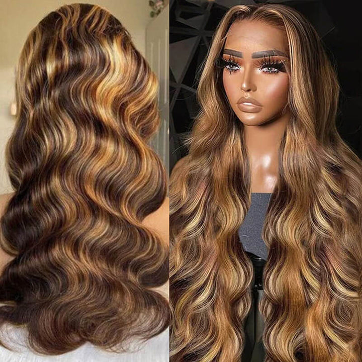 Flash Sale Pre Colored 13x6 Lace Frontal Wig Body Wave/Straight Human Hair Wig For Black Women