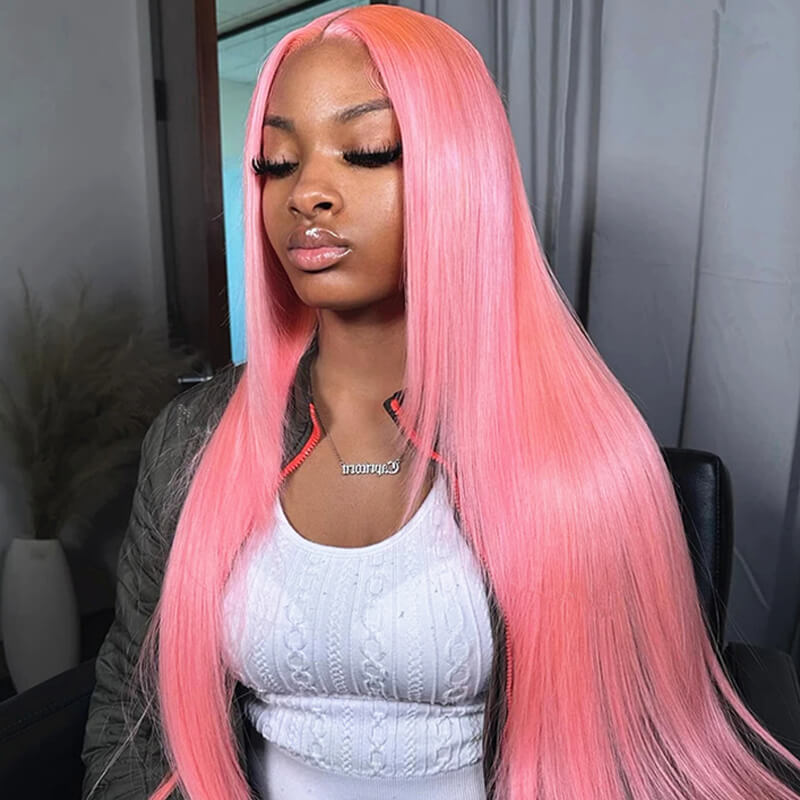 Flash Sale $199=30inch Wig| eullair TikTok Trendy Bomb Pre Colored 13x4 Lace Frontal Human Hair Wig Invisible Lace