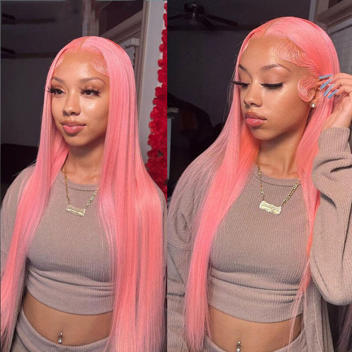 Flash Sale $199=30inch Wig| eullair TikTok Trendy Bomb Pre Colored 13x4 Lace Frontal Human Hair Wig Invisible Lace