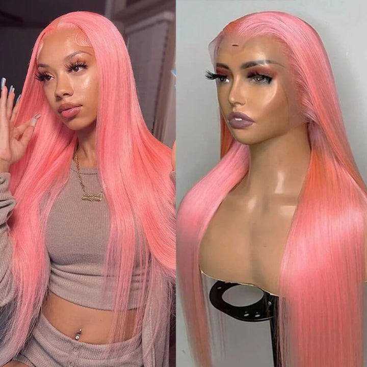 Flash Sale $199=30inch Wig| eullair TikTok Trendy Bomb Pre Colored 13x4 Lace Frontal Human Hair Wig Invisible Lace