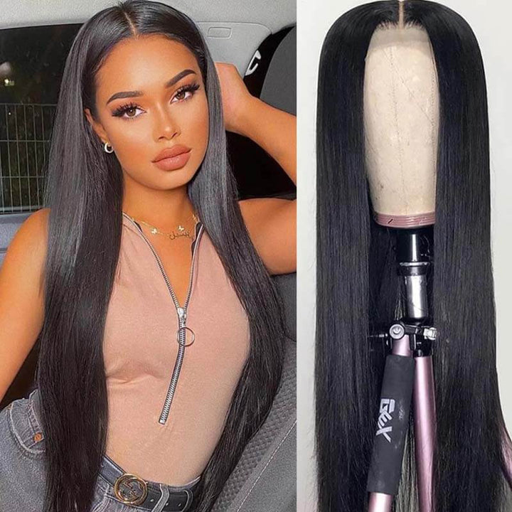 Flash Sale | eullair Most Affordable Straight/Body Wave/Curly/Yaki Straight Human Hair 4x4/13x4/13x6 Lace Frontal Wigs For Black Women