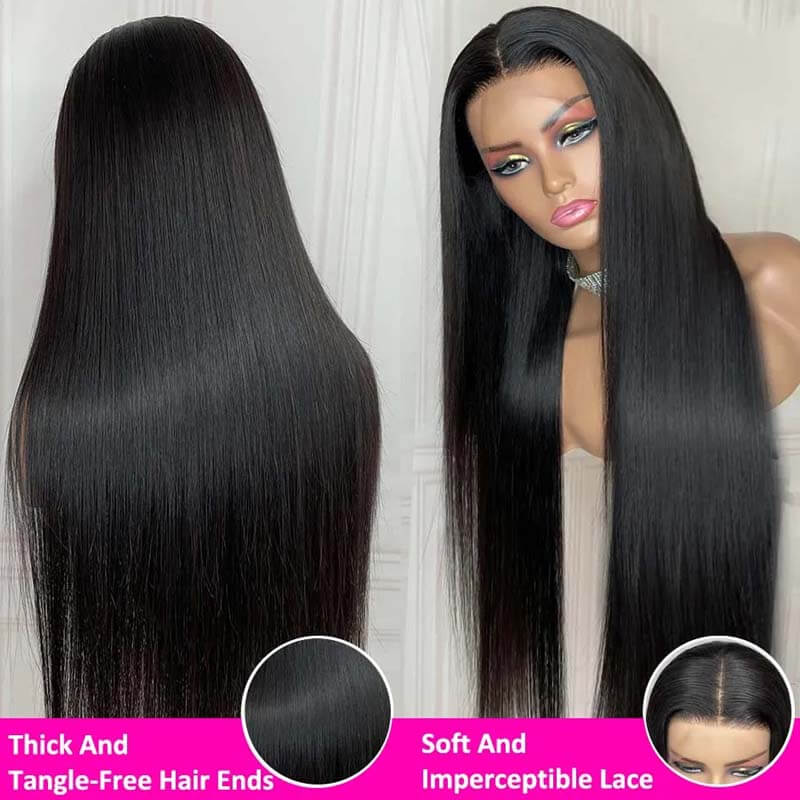 Flash Sale | eullair Most Affordable Straight/Body Wave/Curly/Yaki Straight Human Hair 4x4/13x4/13x6 Lace Frontal Wigs For Black Women