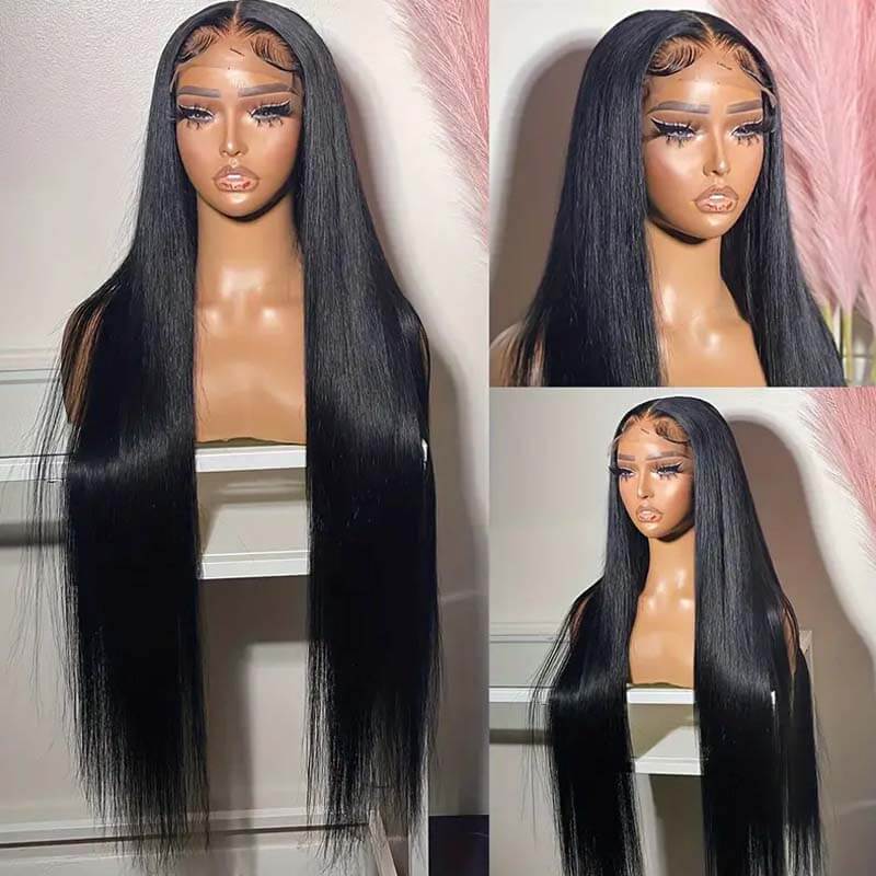 Flash Sale | eullair Most Affordable Straight/Body Wave/Curly/Yaki Straight Human Hair 4x4/13x4/13x6 Lace Frontal Wigs For Black Women