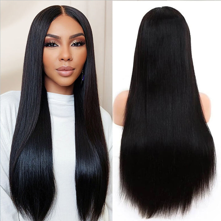 15A Grade | eullair Super Double Drawn Body Wave 13x4 HD Transparent Lace Frontal Human Hair Wigs with Full Ends