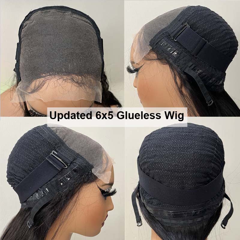 eullair Wear and Go Glueless Wigs Human Hair 7x6 9x6 PartingMax Bye Bye Knots Lace Front Wigs Pre Bleached Pre Plucked Loose Deep Wave Wig