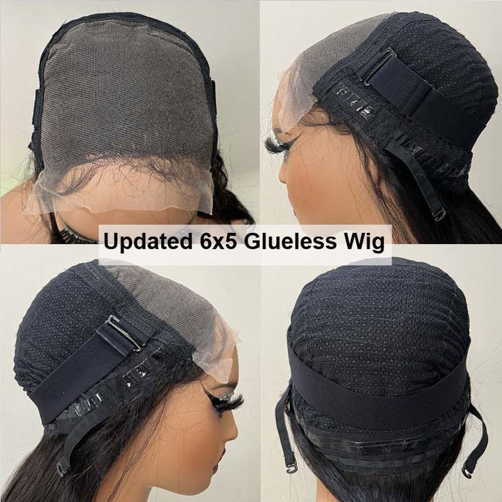 eullair PartingMax Glueless Wig Deep Wave 7x6 9x6 Lace Front Wig Bleached Knots Ready To Go Pre Plucked Hairline Bye Bye Knots Human Hair Wigs