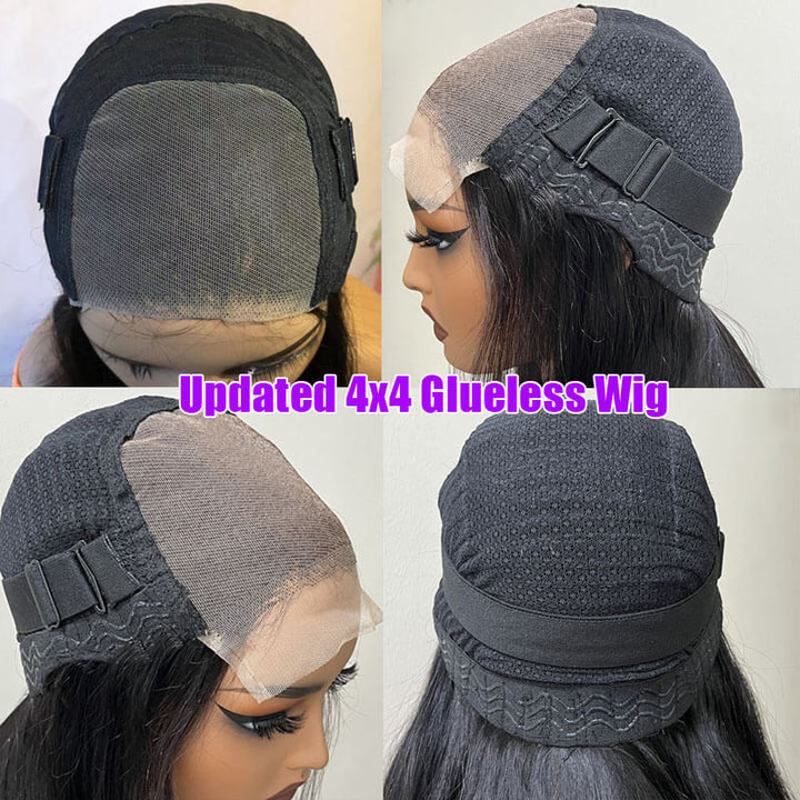 eullair PartingMax Glueless Wig Deep Wave 7x6 9x6 Lace Front Wig Bleached Knots Ready To Go Pre Plucked Hairline Bye Bye Knots Human Hair Wigs