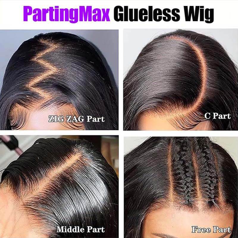 eullair PartingMax Glueless Wig Deep Wave 7x6 9x6 Lace Front Wig Bleached Knots Ready To Go Pre Plucked Hairline Bye Bye Knots Human Hair Wigs